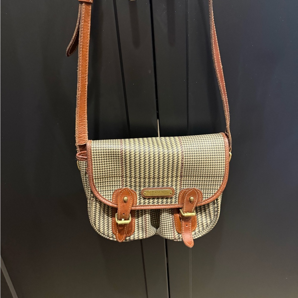 Polo Brown and Tan Crossbody Bag